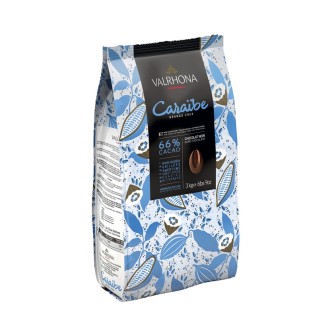Valrhona Caraibe Noir 66% Coins 1X3kg