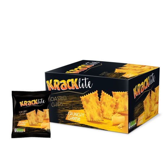 Kracklite Toasted Chips - Cheese 12x26g