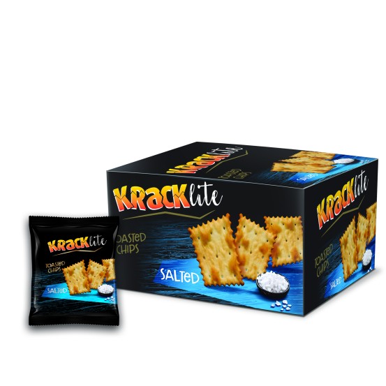 Kracklite Toasted Chips - Salted 12x26g 