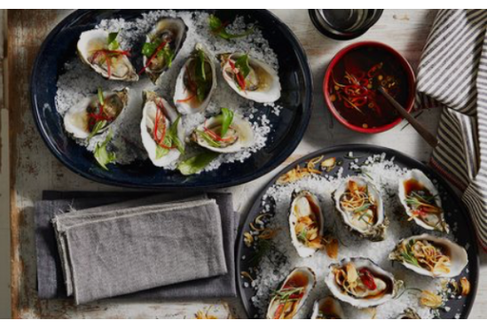 Fin de claire oyster with vietnamese dressing