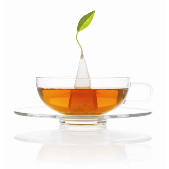 Tea Forte Sontu Glass Tea Cup & Saucer 1x1set