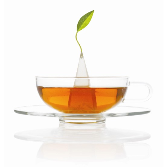 Tea Forte Sontu Glass Tea Cup & Saucer 1x1set