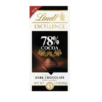 Lindt Excellence Bars Dark 78% Cocoa 1x100gm