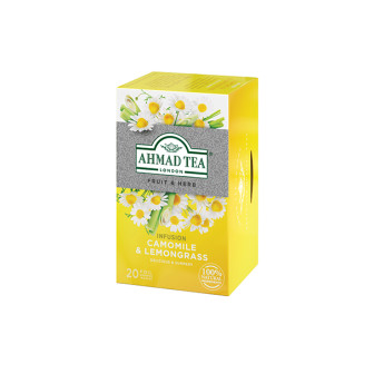 Ahmad Tea Camomile + Lemongrass Alufoil 1x20 Tea Bag 