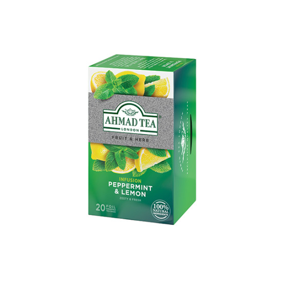 Ahmad Tea Pepper Mint & Lemon Alufoil 1x20 Tea Bag 
