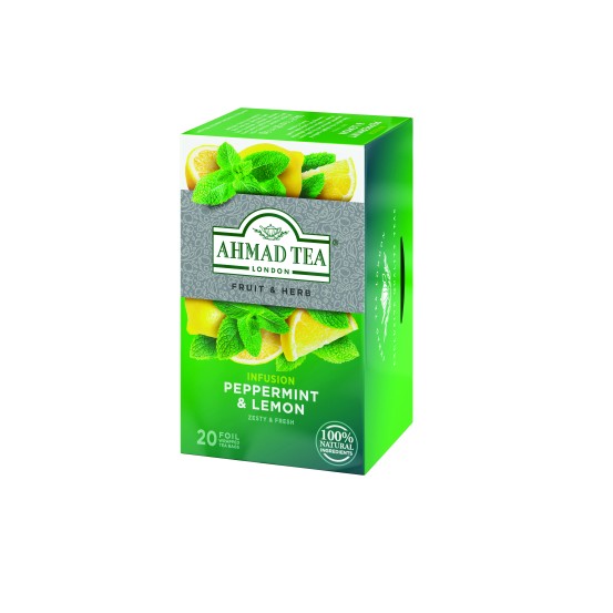 Ahmad Tea Pepper Mint & Lemon Alufoil 1x20 Tea Bag 