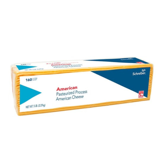 AMERICAN SLICED CHEESE 120 CT 1x5lb