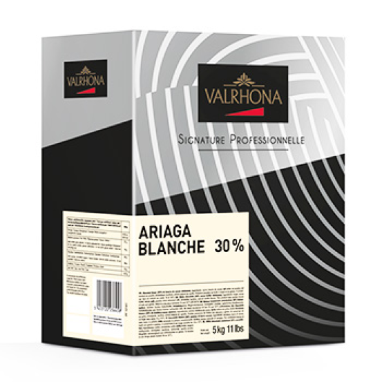 Valrhona Ariaga Blanche 30% (white Chocolates) 1X5kg