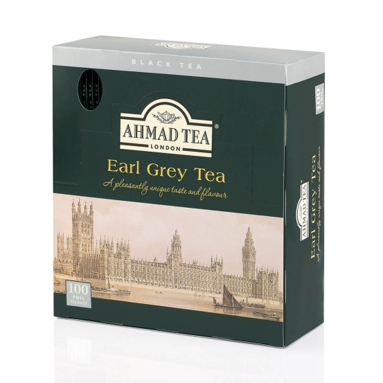 Ahmad Tea Alu T/b Earl Grey 1x100 Tea Bag