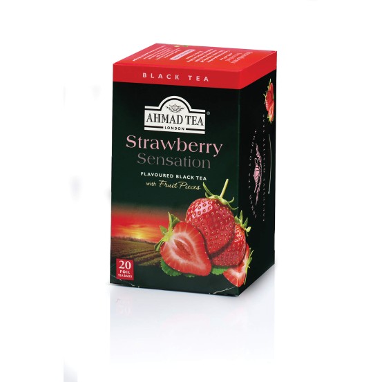 Ahmad Tea Alu T/b Strawberry Sentation 1x20 Tea Bag 