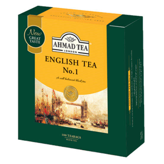 Ahmad Tea Alu T/b English Tea No.1 1x100 Tea Bag