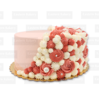 Cream Rose Cake 1x1.5 kg