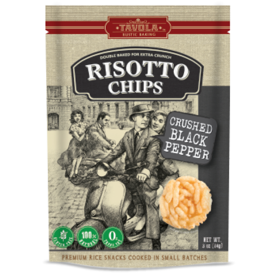 Risotto Chips - Crushed Black Pepper 1X84gm