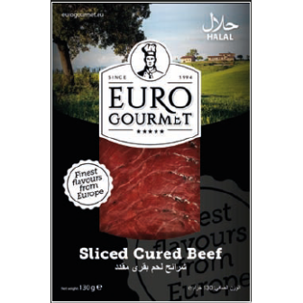 Sliced Cured Beef 1x130Gm
