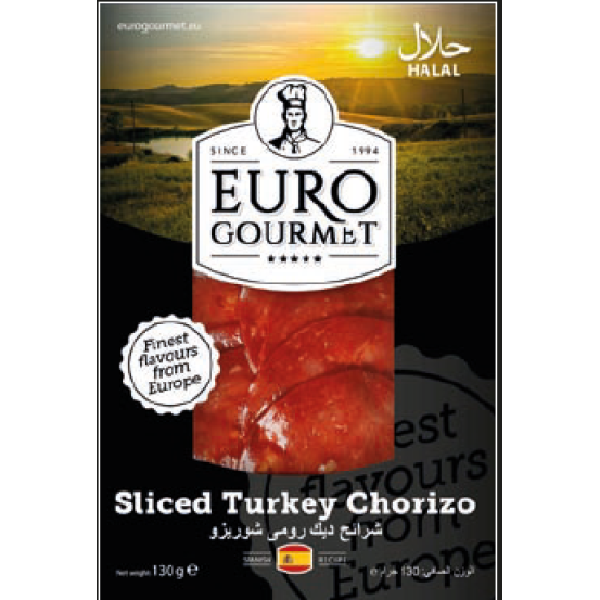 Sliced Turkey Chorizo 1x130Gm