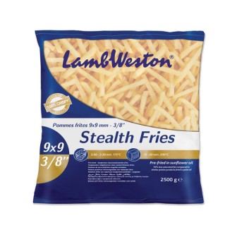 Lamb Weston Regular Stealth Fries skin-on (9 X9) 1X2.5kg