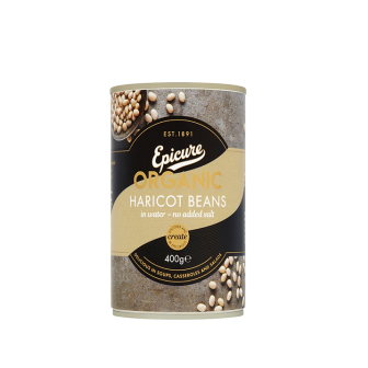 Epicure Organic Haricot Beans in Water 1x400Gm