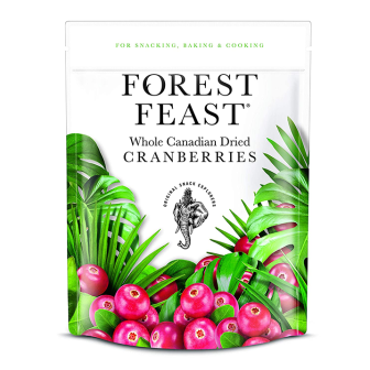 Forest Feast Whole Canadian Dried Cranberries 1x170Gm