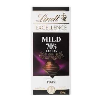Lindt Excellence Bars Dark Mild 70%  Cocoa 1x100gm