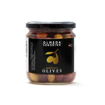 Mixed Manzanilla Arbequina Cuquillo Olives 1x340gm