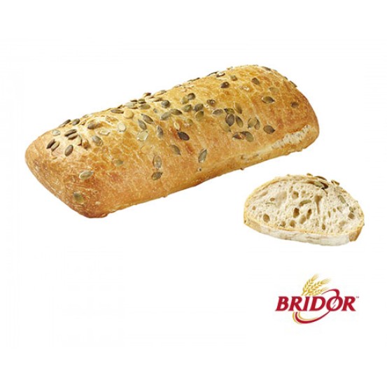 Bridor Organic Spelt Loaf W/ Squash Sesame Seeds 16X450gm
