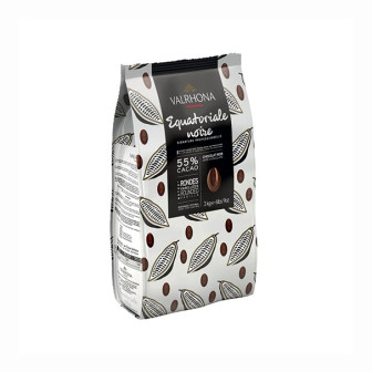 Valrhona Equitoriale Noire 55% Coins 1X3kg