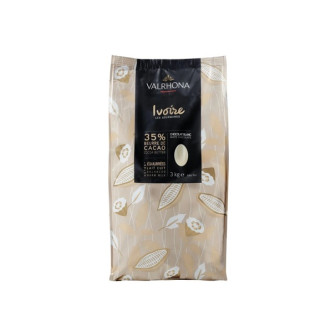 Valrhona Ivoire Blanc 35% Coins 1X3kg