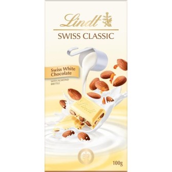 Lindt Swiss Classic White Almond Nougat 1X100g