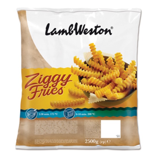 Lamb Weston Ziggy Fries 1X2.5kg